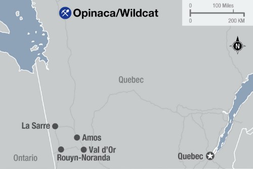A map of Opinaca/Wildcat