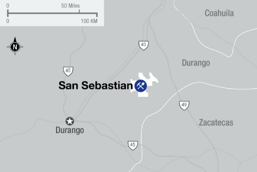 A map of San Sebastian