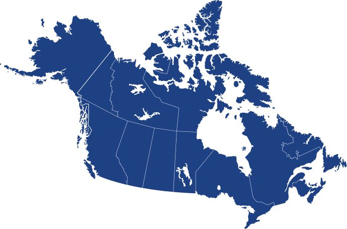 A map of canada.