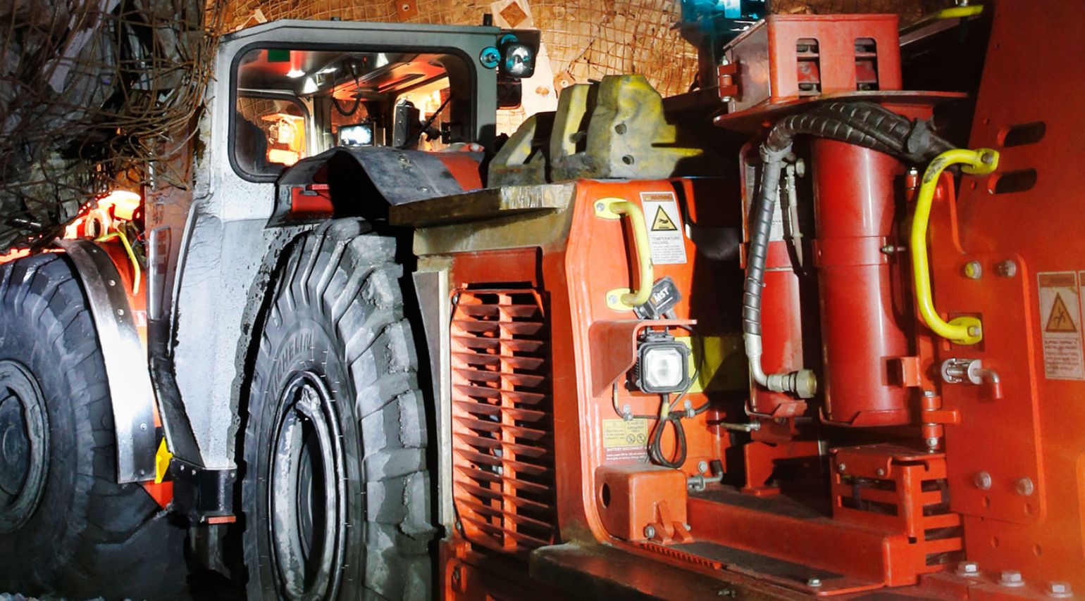 A photo of a mining truck