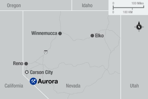 An image of where Aurora Nevada is located.