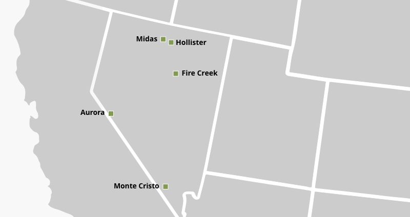 An image of Hecla Nevada Map