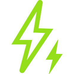 An icon representing lightning.